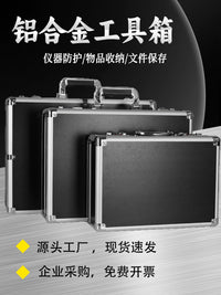 Portable Aluminum Alloy Tool Storage Case with Foam/Empty Interior, Key/Combination Lock