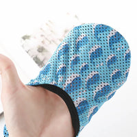 Anti-Slip Floor Socks for Adults and Kids - Thin Printed Trampoline Socks for Early Education
