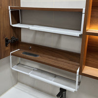 Bathroom Mirror Cabinet Organizer Shelf, Hanging Cosmetic Storage Rack for Vanity