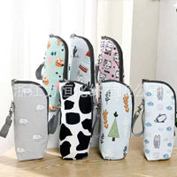 Portable Insulated Baby Bottle Bag with Zipper, Aluminum Film Lining for Travel and Freshness