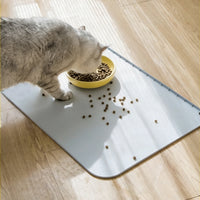Multi-Size Silicone Cat Litter Mat Waterproof Non-Slip Pet Feeding Mat Easy Clean Splash-Proof