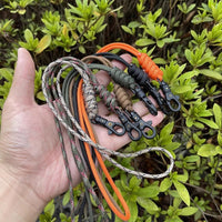 Hand-Woven 7-Core Paracord Lanyard for ID Badges, Keys, Flashlights - Portable Outdoor EDC Gear