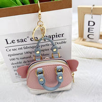 Mini Genuine Leather Coin Purse with Litchi Pattern, Card Holder & Short Zipper Wallet for Women