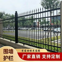 Wrought Iron Fence Panel for Villas, Schools, and Outdoor Security