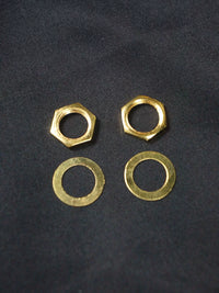 Electric Guitar 6.35mm Jack Nut and Washer Set with Wrench