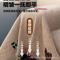 Luxury Flannel Sofa Cover Blanket for Winter - Full Coverage Protective Throw