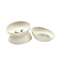 Elevated Detachable Pet Bowl for Cats and Dogs - Dual-Use Food and Water Feeder with Neck Protection