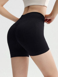 Women's High-Waist Yoga Shorts with Ruched Butt Lift and Tummy Control for Workout Running Fitness