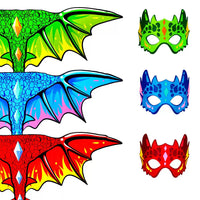 Kids' Dinosaur Costume Set with Cape and Mask for Stage Performance & Talent Show