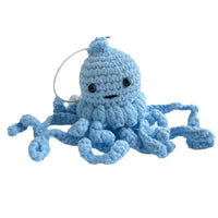Handmade Crocheted Octopus Plush Keychain Bag Charm