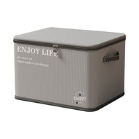 Foldable Fabric Storage Box with Zipper for Clothes and Toys, Under-Bed Organizer