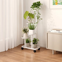 Multi-Tier Wrought Iron Plant Stand for Indoor/Outdoor Use, Living Room Balcony Flower Pot Rack