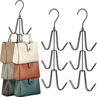 3-Layer Rotating Handbag Hanger Hook, Multi-functional Storage Rack for Purses and Backpacks