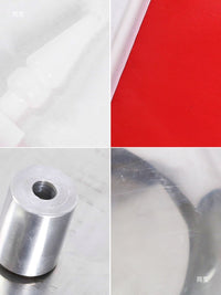 HOW TRUE Golf Putting Green Flagstick with Stainless Steel Hole Cup Base and Red Flag