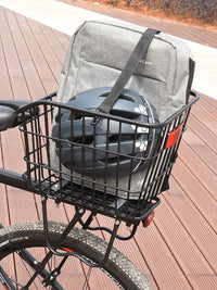 Bicycle Rear Basket with Aluminum Alloy Rack for Mountain Bikes