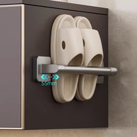 Wall-Mounted No-Drill Slipper Rack for Bathroom