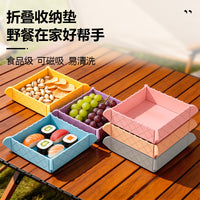 Magnetic Silicone Placemat Heat Resistant Waterproof Non-Slip Table Mat