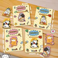 Cute Cartoon Animal Magnetic Bookmarks for Students, Fun Stackable Reading Clips