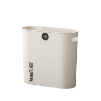 Slim Rectangular Trash Can for Kitchen, Bathroom, Living Room - Large Capacity, Open Top