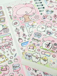 Chuxiaobao Original Rabbit Die-Cut Washi Tape Collection for Journaling