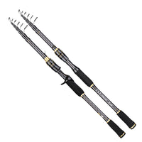 Telescopic Carbon Fiber Lure Fishing Rod ML Action Portable Large Guide Ring Long Cast Float Rod
