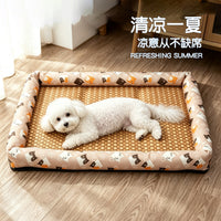 Pet Cooling Mat & Bed for Cats and Small Dogs, Breathable Summer Ice Pad for All Seasons