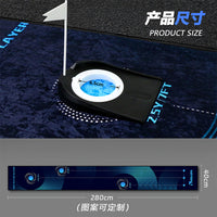 DUOLAIFA Golf Hitting Mat Three-Way Ball Return Indoor Practice Blanket for Beginners