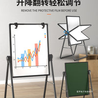 Foldable Magnetic Double-Sided Whiteboard Easel for Kids and Home Use, Portable Teaching Blackboard with Stand