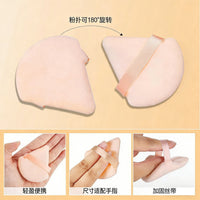 Triangle Flocked Makeup Sponge Puff for Foundation and Setting Powder