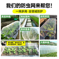 Insect Netting for Vegetable Gardens, 80 Mesh Thickened Agricultural Anti-Insect Screen for Greenhouses and Balconies