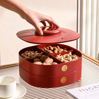 Red Wedding Candy and Snack Tray Set for Festive Occasions