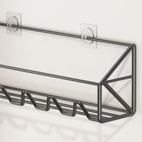 Wall-Mounted Umbrella Holder with Double-Layer Storage for Home Entryway