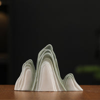 Zen Mountain Landscape Ceramic Ornament for Micro-Landscape Decor