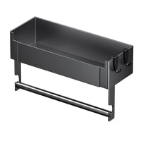Magnetic Refrigerator Side Storage Rack, No-Drill Spice Organizer Hanging Basket for Kitchen Fridge Gaps