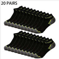 Men's Athletic Low Cut Socks Breathable Moisture Wicking Odor Resistant Ankle Socks for Summer