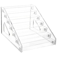 Multi-Layer Clear Nail Polish Organizer and Cosmetic Display Stand