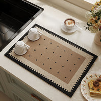 American Retro Diatomaceous Earth Kitchen Countertop Drying Mat for Bar Sink Coffee Machine