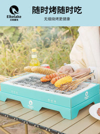 Portable Outdoor Smokeless Charcoal Grill for Picnic Camping