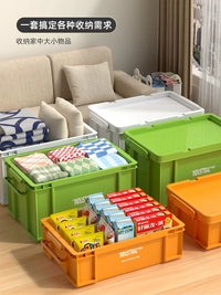 Industrial Style Thickened Plastic Storage Box for Clothes Camping Car Trunk Organization