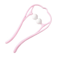 Manual Neck Massager Roller for Cervical Spine Relief, Handheld Neck Clamp Massager