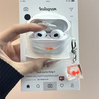 Goldfish Trash Bag Design Silicone Case for Apple AirPods 1/2/3/Pro/Pro 2/4 with Pendant