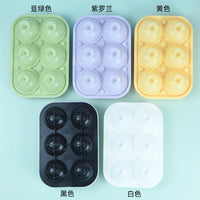 6-Cavity Round Silicone Ice Ball Mold for Whiskey and Cocktails, Food-Grade