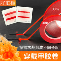 Clear Double-Sided Adhesive Tape for Nail Art and Display