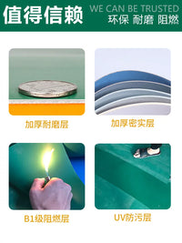 PVC Waterproof Non-Slip Floor Mat for Living Room Bedroom Outdoor Use, Cuttable