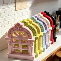 Dollhouse Miniature Hollow Window Frames European Retro Style Decor Props