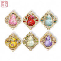 High-Quality Song Brocade Gourd Keychain Pendant