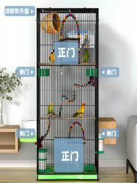 Large Parrot Bird Cage for Breeding and Pet Birds - Spacious Luxury Villa for Cockatiels, Budgies, and Peonies