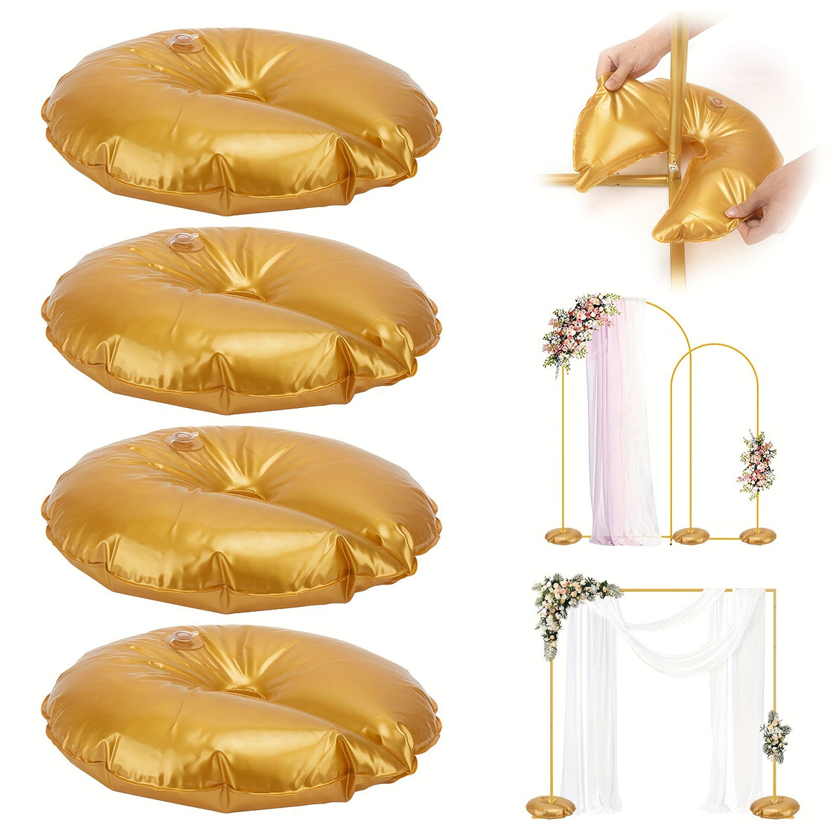 Round Metal Arch Stand for Wedding & Birthday Decorations