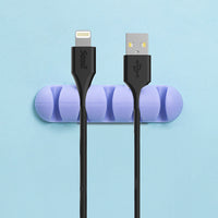 Self-Adhesive Cable Organizer Clips for Desk and Data Cables
