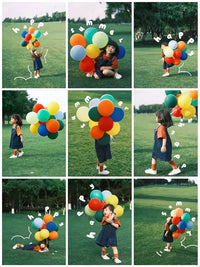 Macaron Balloon Set for Outdoor Lawn Birthday Party Decorations and Photo Props